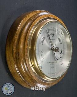 Antique Aneroid Barometer Compensated By Negretti & Zambra London (broken Glass)