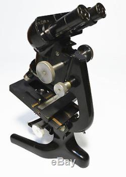 Antique'Bactil' binocular microscope by Watson of London, 1940s