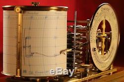 Antique Barograph and Barometer with Thermometer by NEGRETTI & ZAMBRA c1915