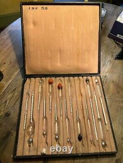 Antique Boxed set of mercury filled Hydrometers