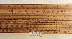 Antique Boxwood Dring & Fage Custom And Excise Double Slide Rule C1845-9