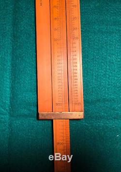 Antique Boxwood HARROW MARK REDUCER British Made 36 Slide Rule Spirits Gauge