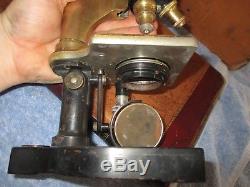 Antique Brass Bausch & Lomb Pat Feb 16th 1897 Microscope