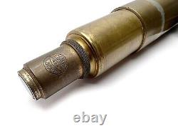 Antique Brass C. Baker 462 London Monocular Microscope Lens