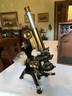 Antique Brass Compound'Edinburgh' Microscope by Watson of High Holborn London