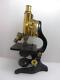 Antique Brass Leitz Wetzlar Monocular Microscope, Cased, #258795 c1927