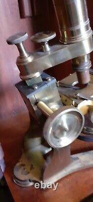 Antique Brass Microscope