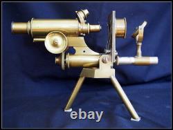 Antique Brass Microscope J. S. Swift