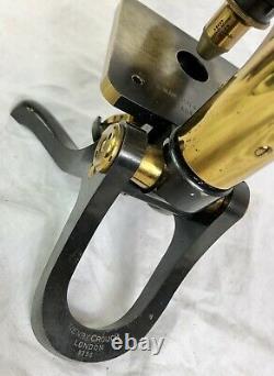 Antique Brass Microscope by Henry Crouch London (S. Maw, Son & Thompson) Rare