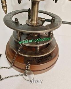 Antique Brass Orrery Solar System SunEarthMoon Motion Scientific Research Mode