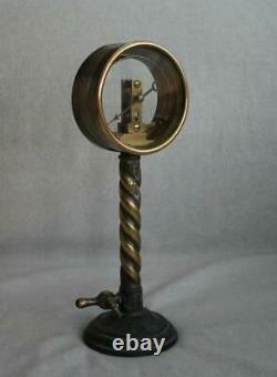 Antique Brass Pressure Gauge Manometer 19th Century