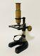 Antique C. Baker High Holborn London Brass Dissecting Microscope with Lenses
