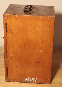Antique Carl Zeiss Jena Microscope case condenser diaphragm mechanical stage