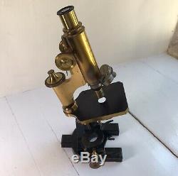 Antique Carl Zeiss Jena Monocular Microscope circa 1884
