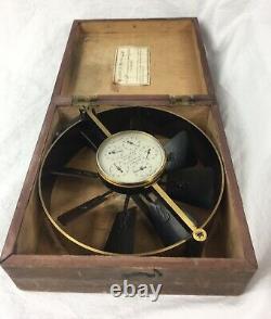 Antique Colliery Air Flow Meter, Casella London, Velometer, Anemometer, Lowne