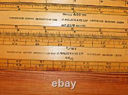 Antique Complete Set Rules draughtsman's Engineer's Instrument By Joseph Halden