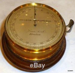 Antique Cylindrical Clockwork Micrometer Germany Poland Breslau Hugo Derb