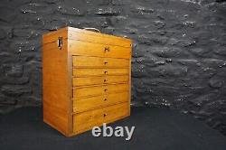 Antique Dentists Travelling Cabinet with Contents Dental Drawers & Instruments