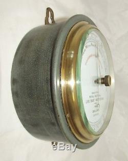 Antique Dollond London Fisherman's RNLI Issued Marine Aneroid Barometer No 2267