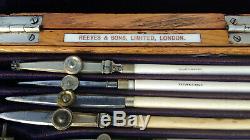 Antique Drawing Instruments/Drawing Set/Rulers Reeves and Sons Ltd Very Fine