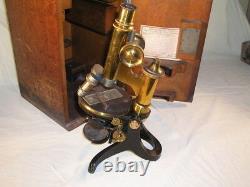 Antique E Leitz Wetzlar Microscope Boxed No. 62222