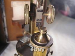 Antique E Leitz Wetzlar Microscope Boxed No. 62222