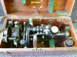 Antique E R Watts Theodolite Engineers / Surveyors Level Instrument No. 17410