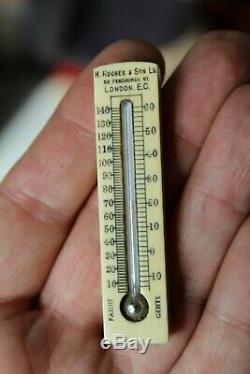 Antique Edwardian Cased Pocket Barometer/thermometer/compass Compendium