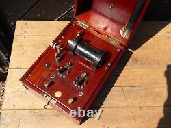 Antique Electric Shock Therapy Instrument in Wooden case by Schall & Son