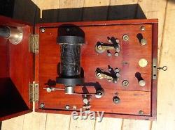 Antique Electric Shock Therapy Instrument in Wooden case by Schall & Son