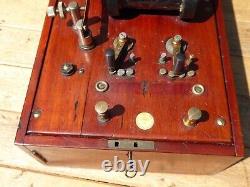 Antique Electric Shock Therapy Instrument in Wooden case by Schall & Son