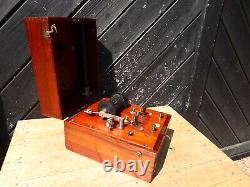 Antique Electric Shock Therapy Instrument in Wooden case by Schall & Son