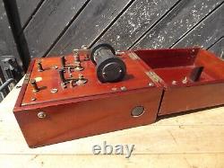 Antique Electric Shock Therapy Instrument in Wooden case by Schall & Son