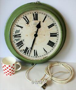 Antique Electric Synclock Everett Edgcumbe Station Wall Clock Working and Tested