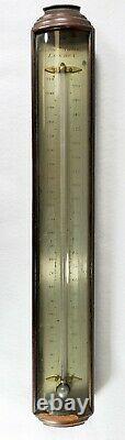 Antique English England London Stick Thermometer Walnut ANDREW YATES