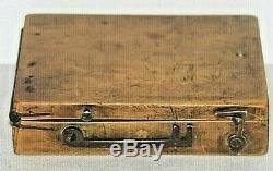 Antique English Fruitwood Diptych Dial, Sundial, Compass, Circa 1800s