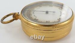 Antique English Made Pocket Barometer + Original Storage Case
