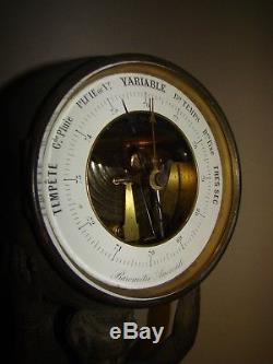 Antique French 25 Tall Wall Barometer