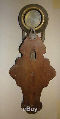 Antique French 25 Tall Wall Barometer