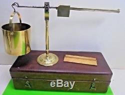 Antique Georgian Brass Corn Balance Scales Chrondrometer Watkins Charing Cross