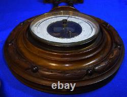 Antique German Wood Barometer Historismus Historism 1880 #