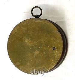 Antique Holosteric Barometer Brass Cased JOHN BRUCE & SONS LIVERPOOL Glass Broke