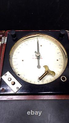 Antique Holtzer-Cabot Frequency Meter, Wood Case