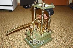 Antique Hydraulic Press Demonstration Apparatus By Es Ritchie & Sons Boston 1866