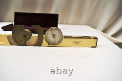 Antique Inclinometer Level By Dring & Fage Tooly St London Protractor Hinge Bras