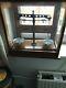 Antique Laboratory/scientific Scales In Glass Cabinet With brass Weights
