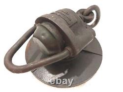 Antique Large 22´´ 80 Lbs Enameled Dial Scaffer Budenberg Iron Hydraulic Scale