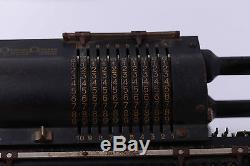 Antique Large Swedish Mechanical Pin-wheel Calculator Original-odhner Model 27