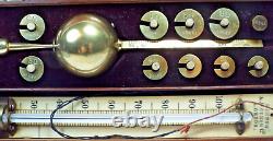 Antique Late Victorian Sikes Hydrometer By Farrow & Jackson London. Complete Set