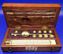 Antique Late Victorian Sikes Hydrometer By Loftus London. Complete Set